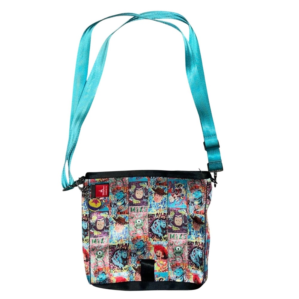 Disney Parks Harveys Pixar Fest Seatbelt Crossbody Bag Toy Story Monsters Inc